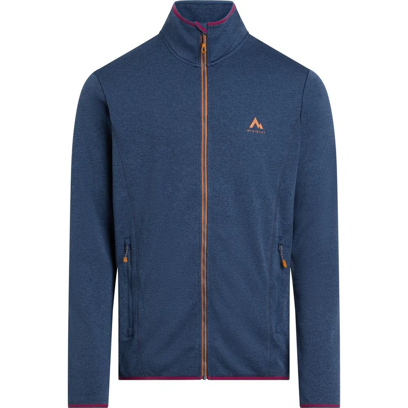 McKinley Herren Fleecejacke Roto IV melange navy brown