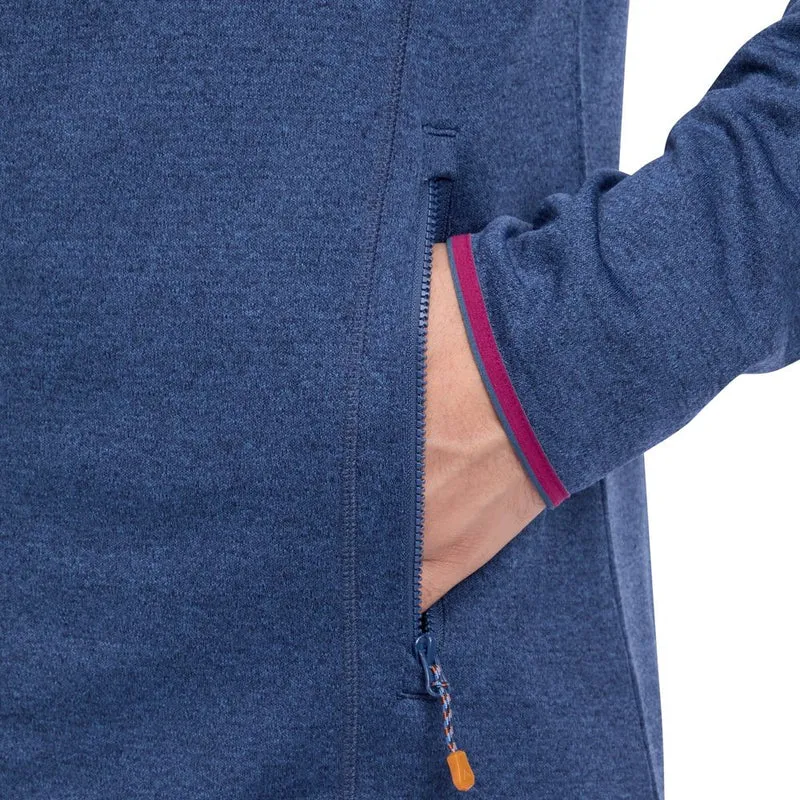 McKinley Herren Fleecejacke Roto IV melange navy brown