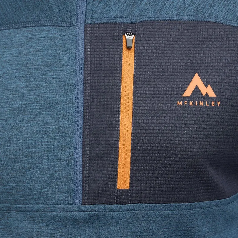 McKinley Herren Langarmshirt Tampo II melange navy