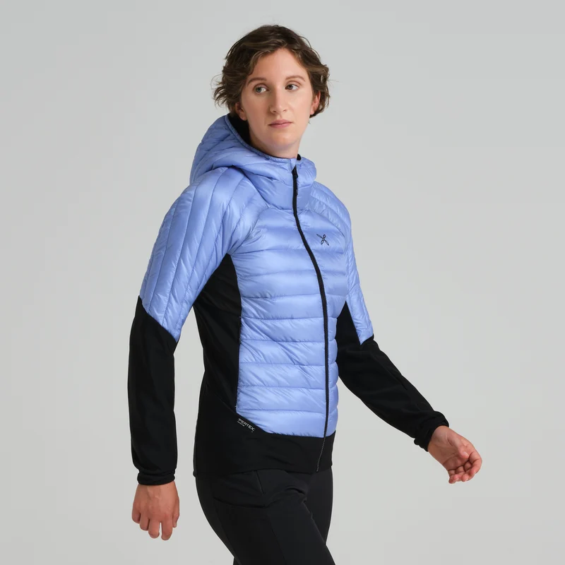 PEAK HYBRID HOODED JACKET WOM.