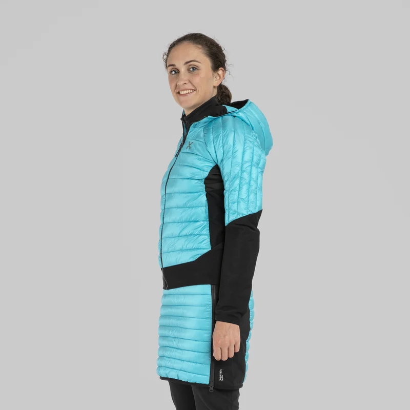 PEAK HYBRID HOODED JACKET WOM.