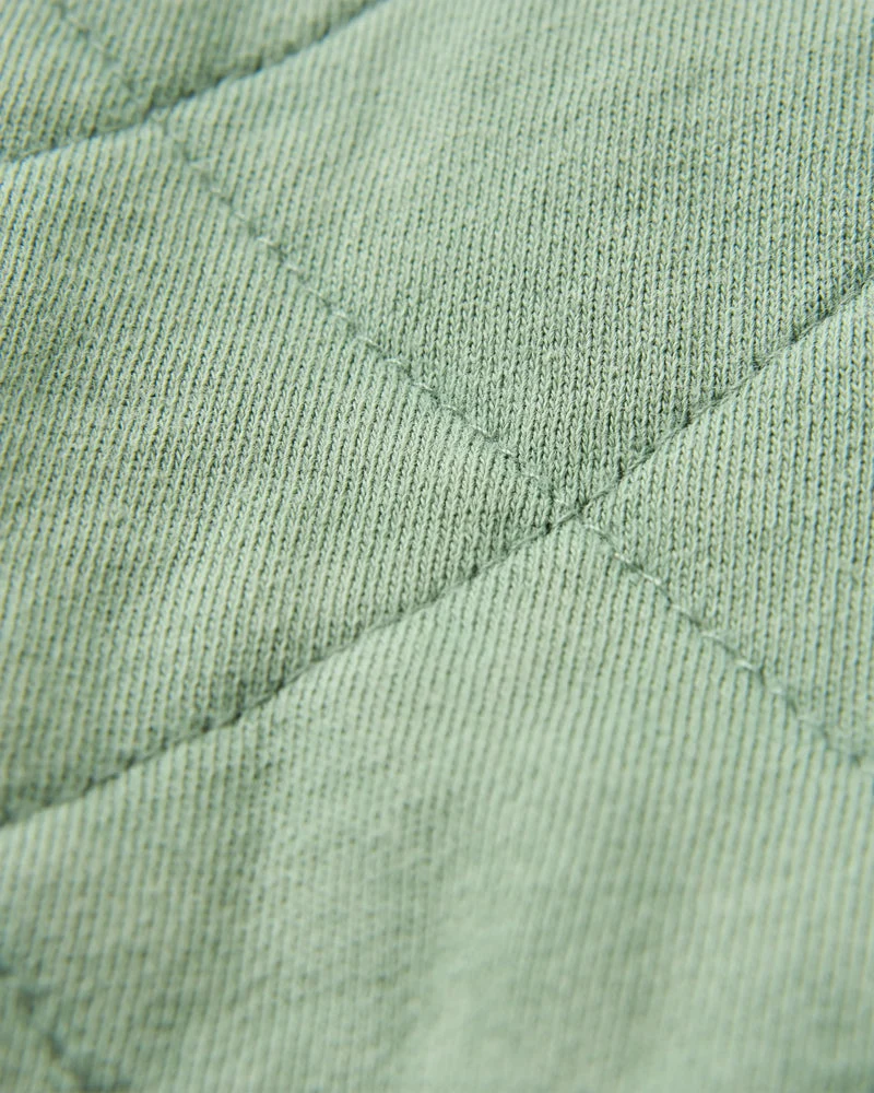 Clementine Recycled Quilted Popper Up Hoodie