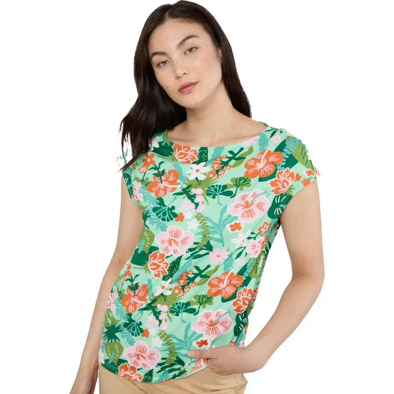 Blutsgeschwister Breezy Flowgirl Damen T-Shirt hibiscus feeling