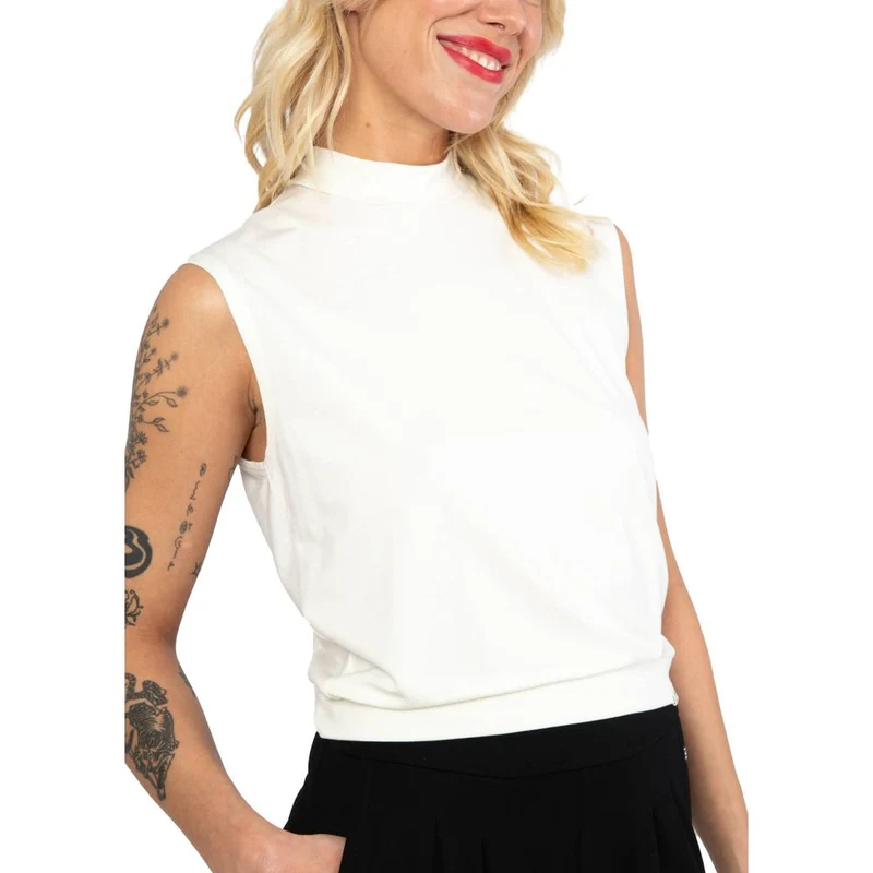 Blutsgeschwister Tiny Turtle Damen Top my lily white