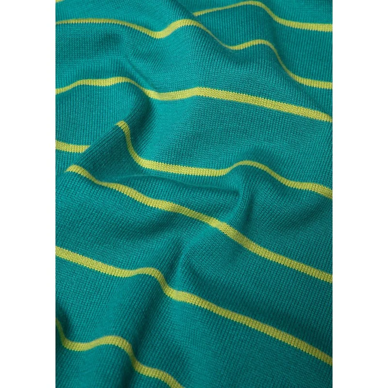 Blutsgeschwister Pretty Preppy Damen T-Shirt green jade ribbons stripes