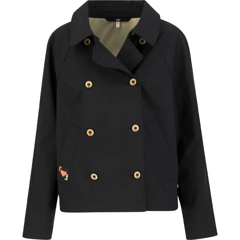 Blutsgeschwister Tiny Damen Trenchcoat leo dots black