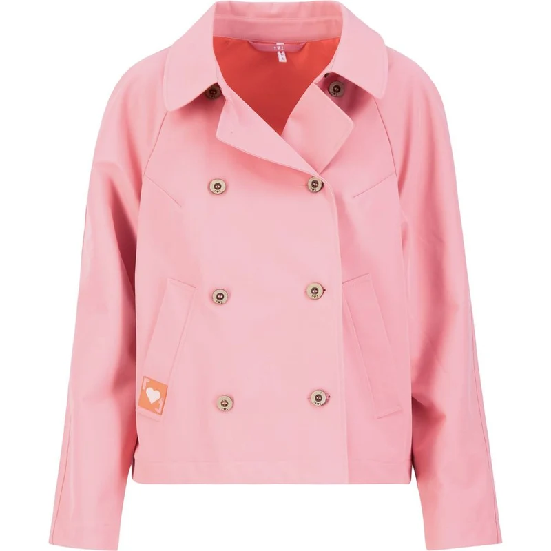 Blutsgeschwister Tiny Damen Trenchcoat lucky lips pink