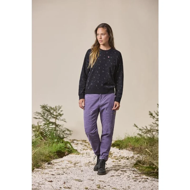 Maloja - PerdonigM. Sweatshirt Deep Black Leafflower