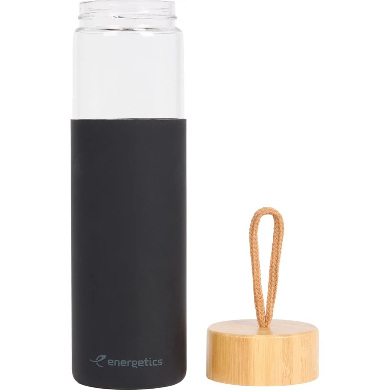 Energetics Trinkflasche Glass Bottle III black/anthracite