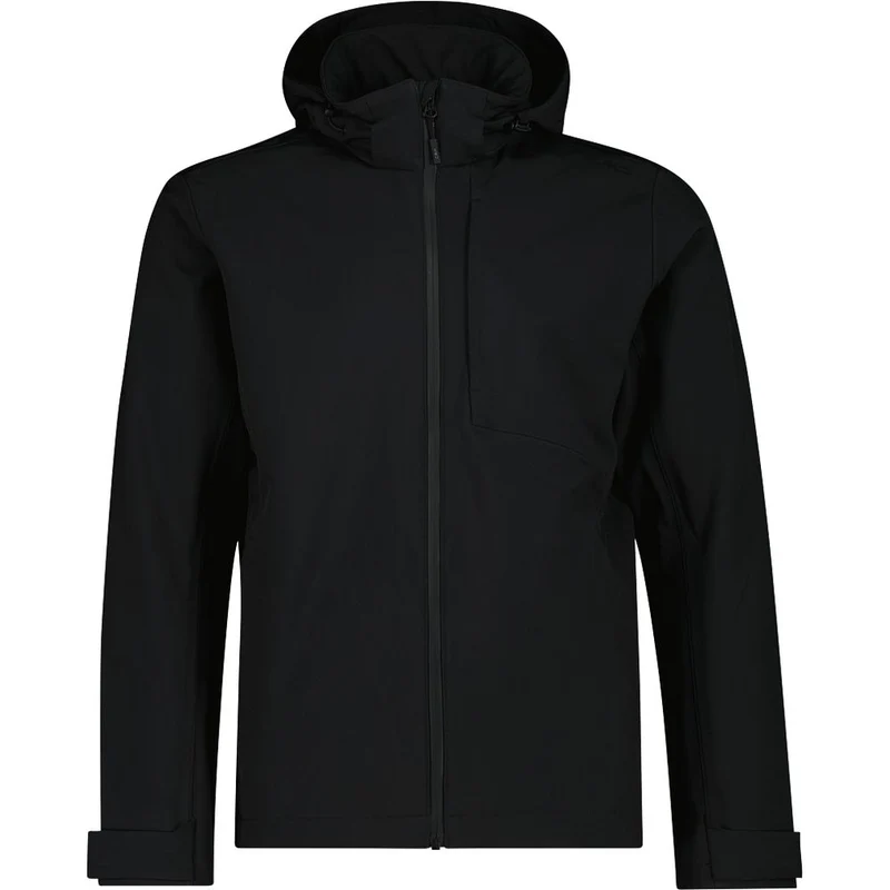 CMP Jacket Zip Hood Herren Softshelljacke nero
