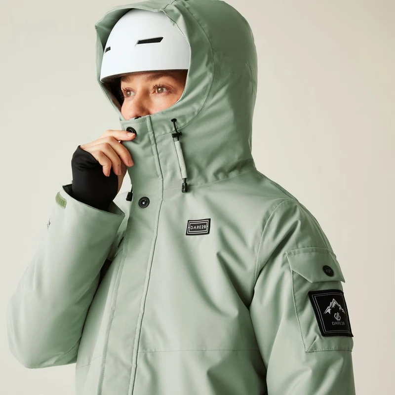 Dare2B Ski Life Jacke Damen Skijacke glaciergreen