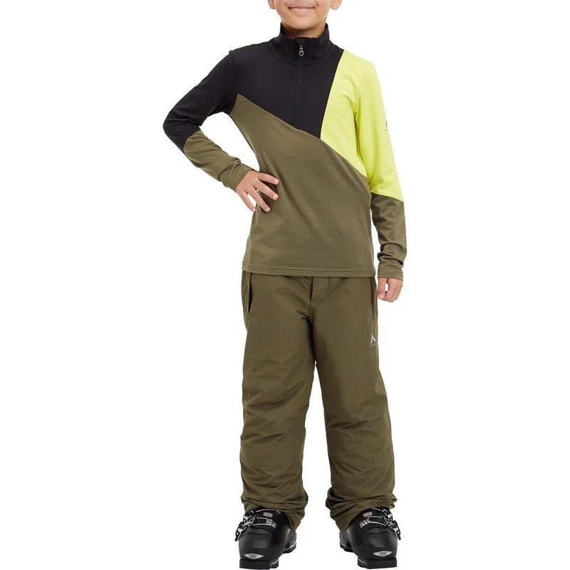 McKinley Kinder Funktionsshirt Ikay II 902 olive dark black