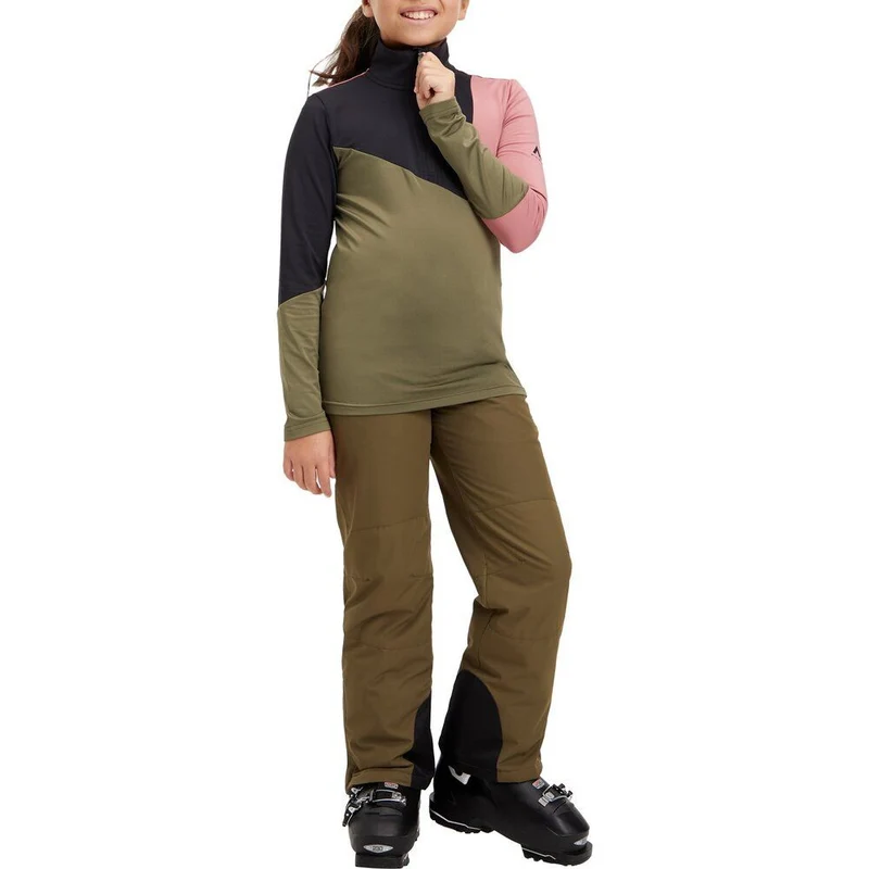 McKinley Kinder Funktionsshirt Ikay II olive dark black nig
