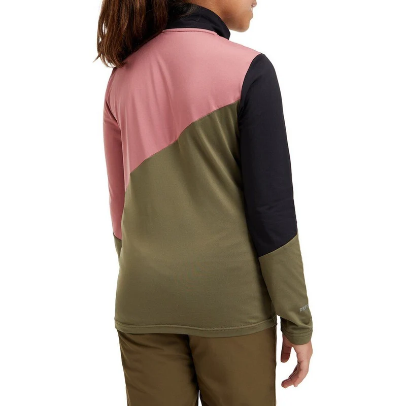 McKinley Kinder Funktionsshirt Ikay II olive dark black nig