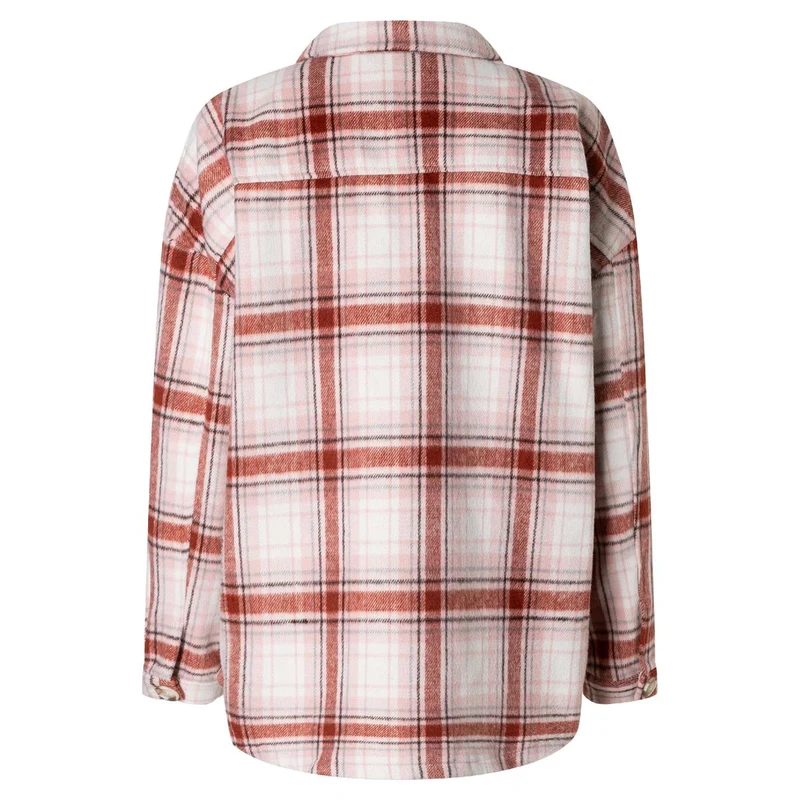 Timezone Check Overcoat blush checks Damen