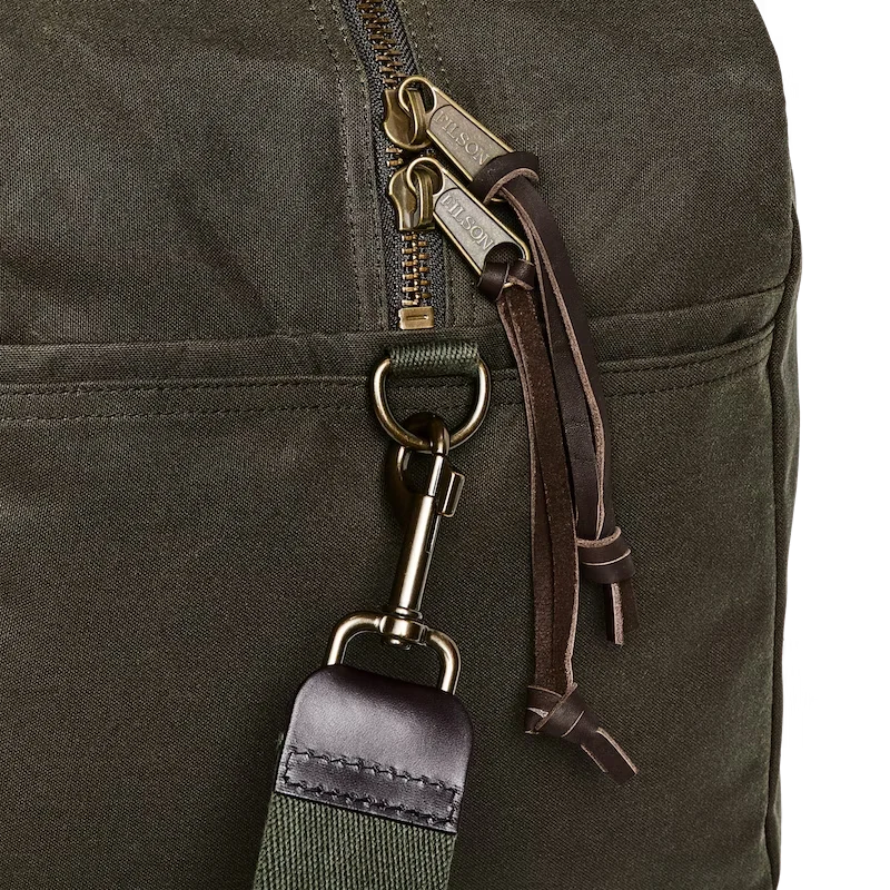 Filson Tin Cloth Medium Duffel Bag Otter Green