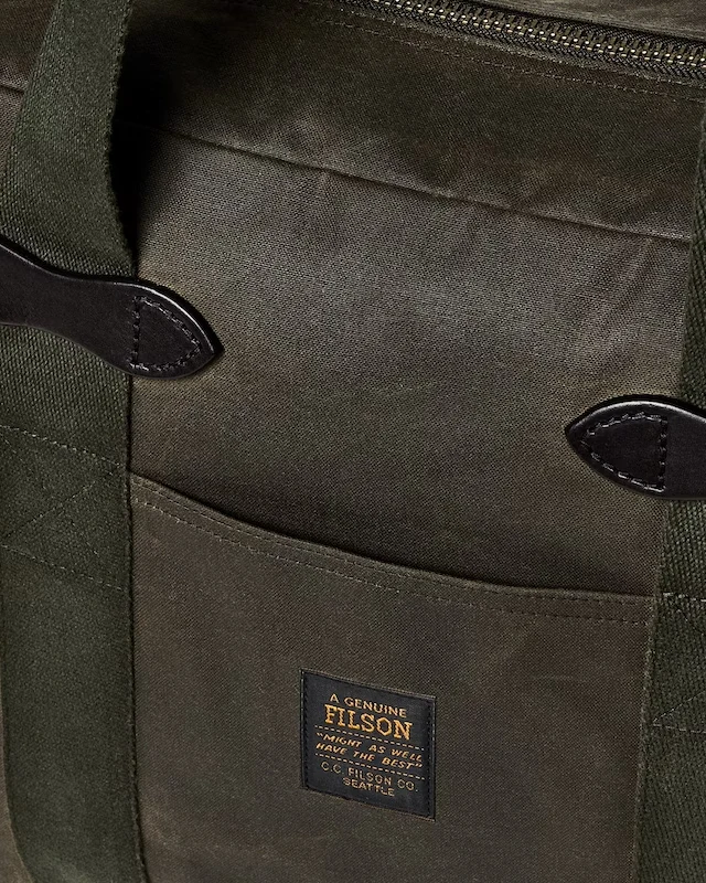 Filson Tin Cloth Tote Bag Otter Green