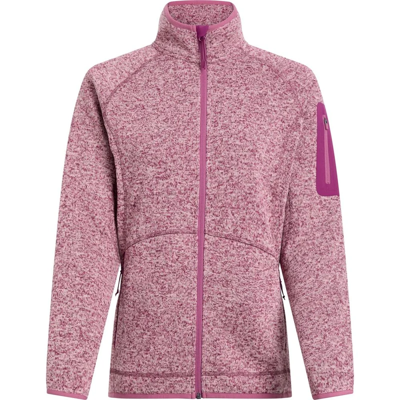 McKinley Damen Fleecejacke Skeena melange red wine