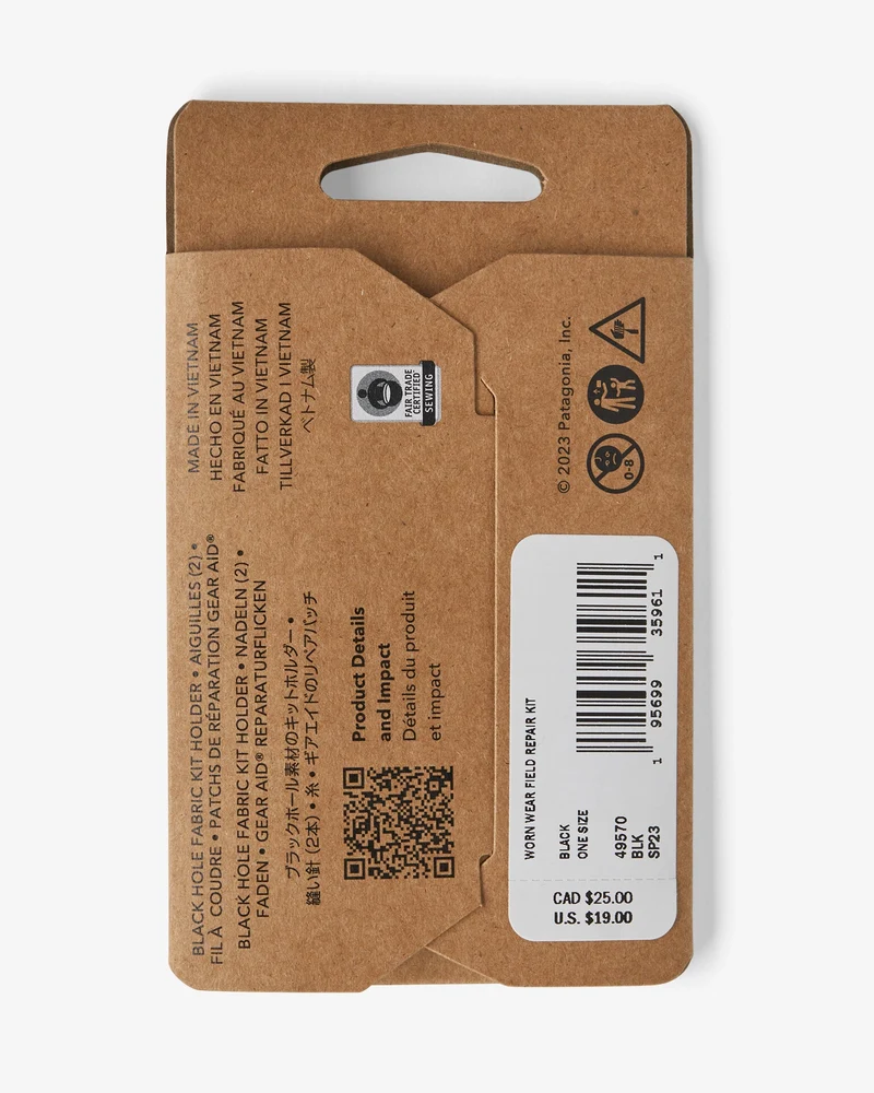 Patagonia Worn Wear Field Repair Kit Black