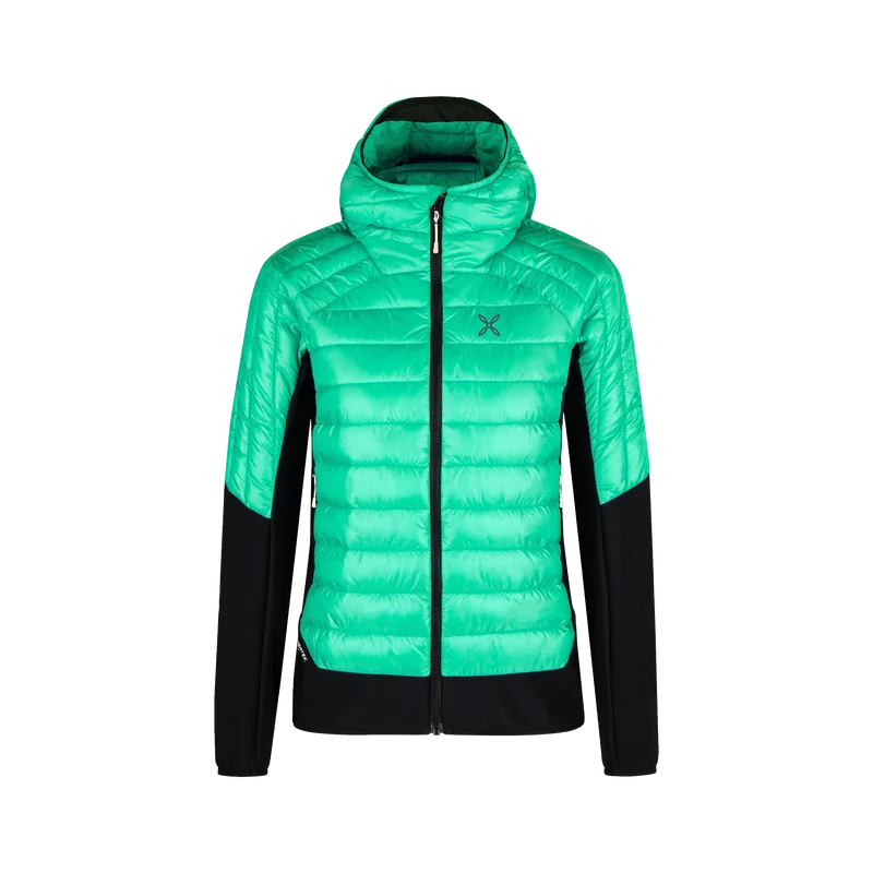 PEAK HYBRID HOODED JACKET WOM.