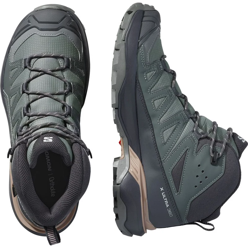 Salomon Shoes X Ultra 360 Mid GTX W Damen Wanderschuh sedona sage urban chic etherea