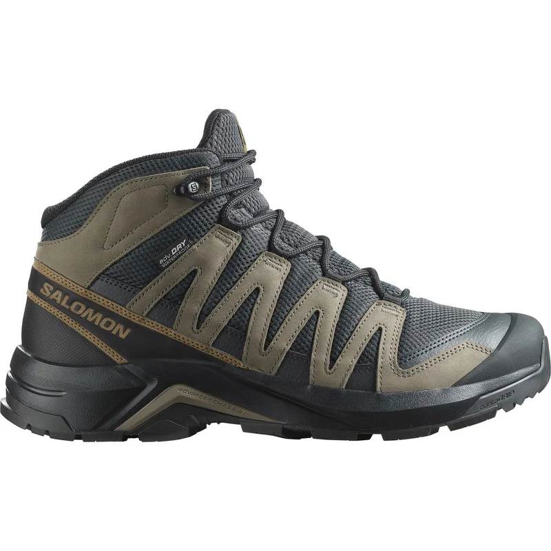 Salomon Shoes X-Adventure Recon Mid GTX Herren Wanderschuh Asphal/f asphalt falcon coyote brown