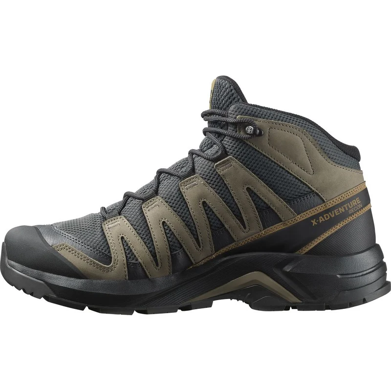 Salomon Shoes X-Adventure Recon Mid GTX Herren Wanderschuh Asphal/f asphalt falcon coyote brown