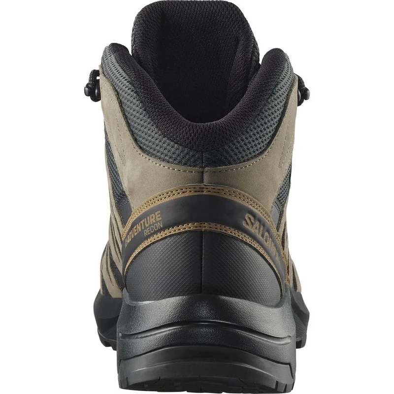 Salomon Shoes X-Adventure Recon Mid GTX Herren Wanderschuh Asphal/f asphalt falcon coyote brown