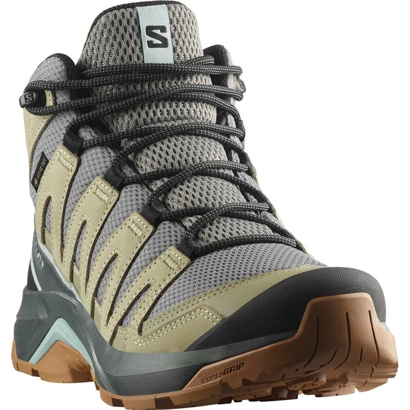Salomon Shoes X-Adventure Recon Mid GTX W Damen Bergschuh sedona sage seagrass tourmaline