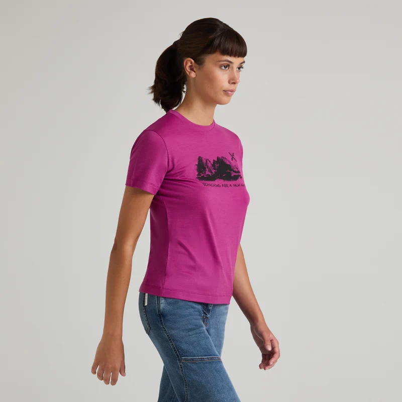 PEAKS MERINO T-SHIRT WOMAN