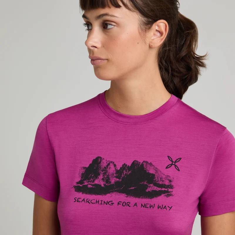 PEAKS MERINO T-SHIRT WOMAN
