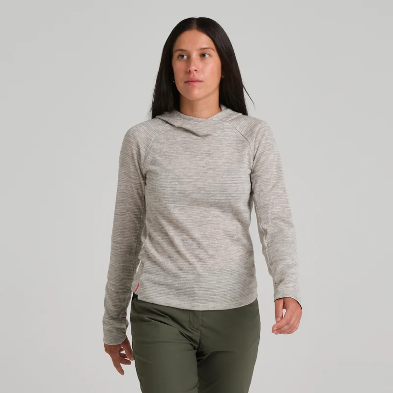 VERSANTE MERINO HOOD.L/S TEE W