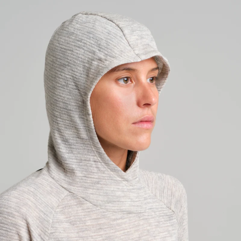 VERSANTE MERINO HOOD.L/S TEE W