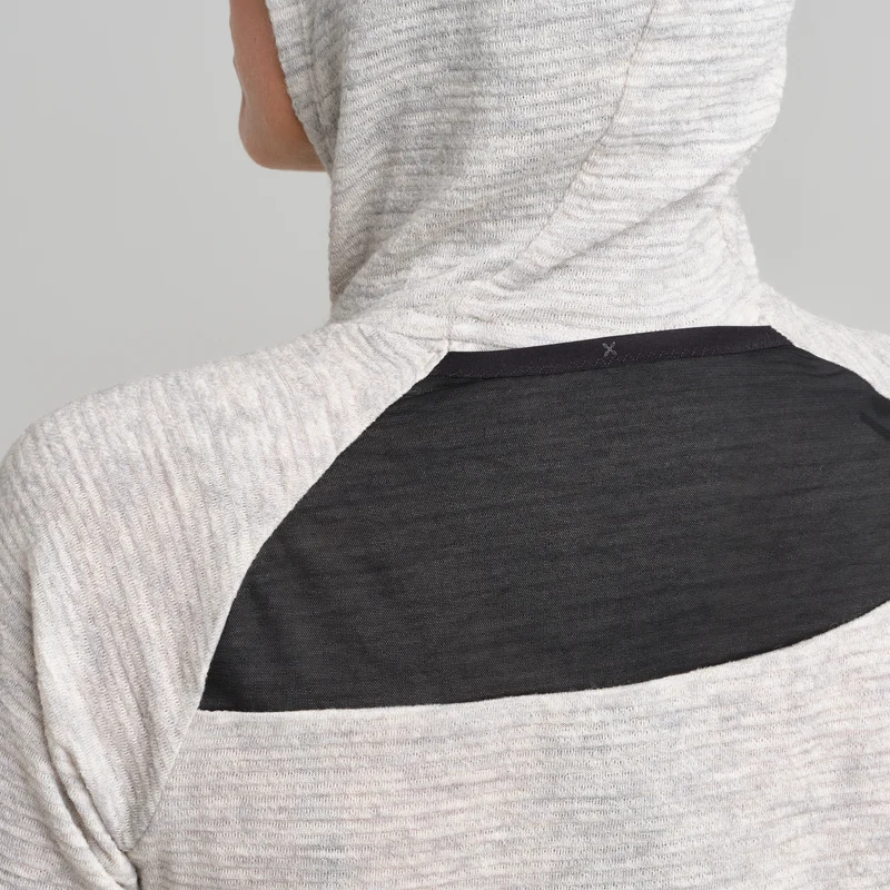 VERSANTE MERINO HOOD.L/S TEE W