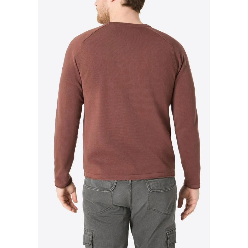 Timezone Herren Cotton Knit Crewneck Red