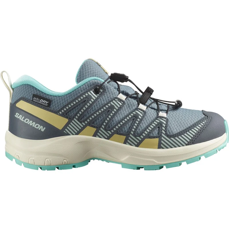 Salomon Shoes XA Pro V8 Waterproof Kinder Trailrunningschuh trooper turbulence aruba blue