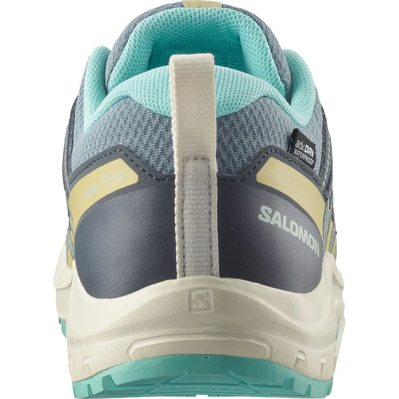 Salomon Shoes XA Pro V8 Waterproof Kinder Trailrunningschuh trooper turbulence aruba blue
