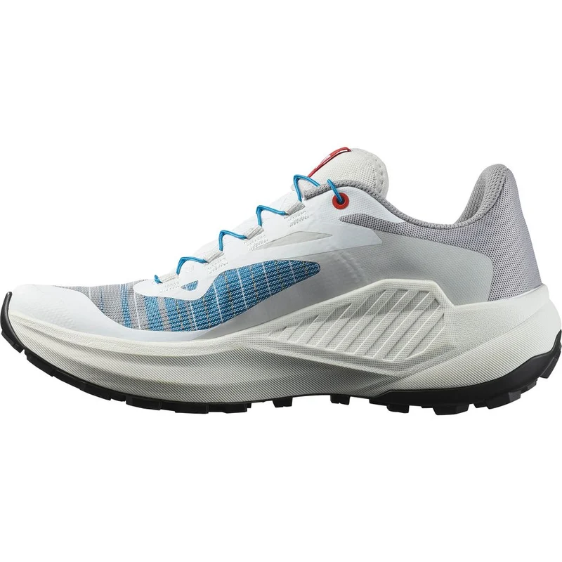 Salomon Shoe Genesis W Damen Trailrunningschuh white lunar rock transcend blue