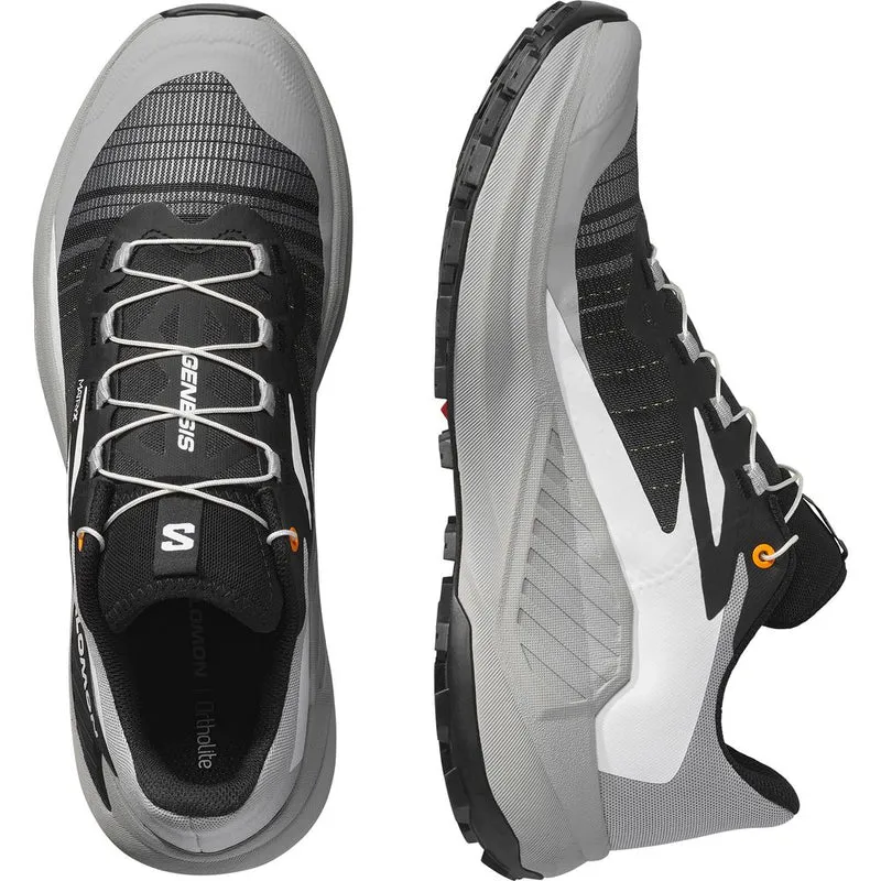 Salomon Shoe Genesis Herren Trailrunningschuh black alloy turmeric