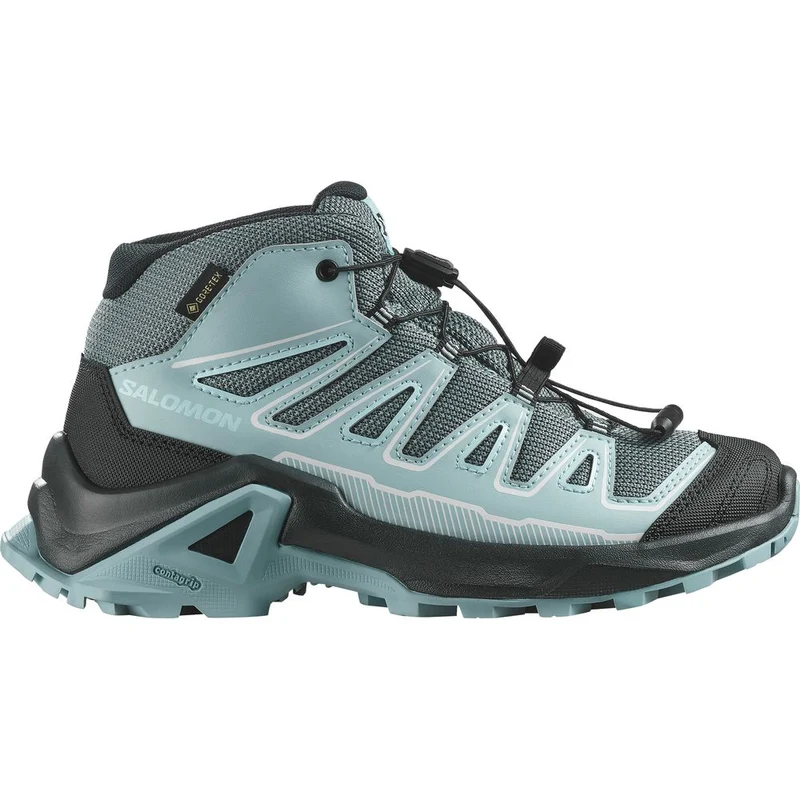 Salomon Shoes X Ultra Mid GTX J Kinder Wanderschuh turbulence black tourmaline