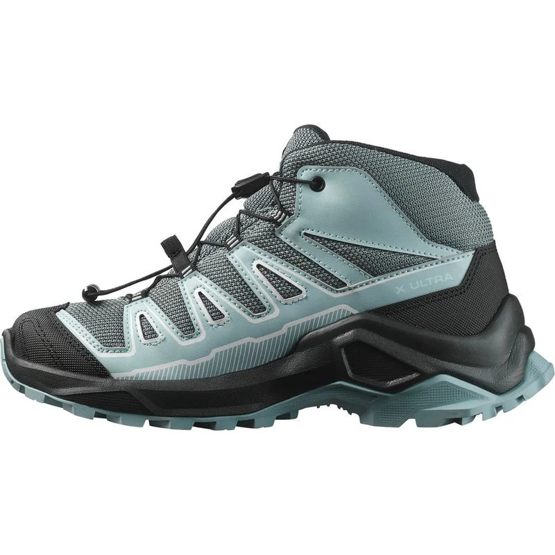 Salomon Shoes X Ultra Mid GTX J Kinder Wanderschuh turbulence black tourmaline