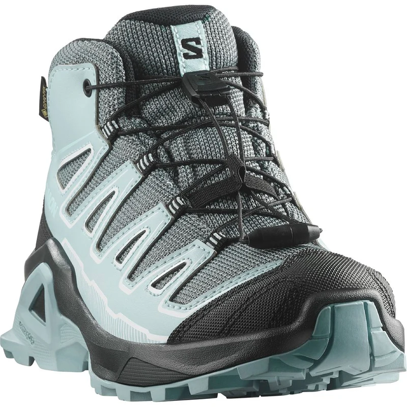 Salomon Shoes X Ultra Mid GTX J Kinder Wanderschuh turbulence black tourmaline