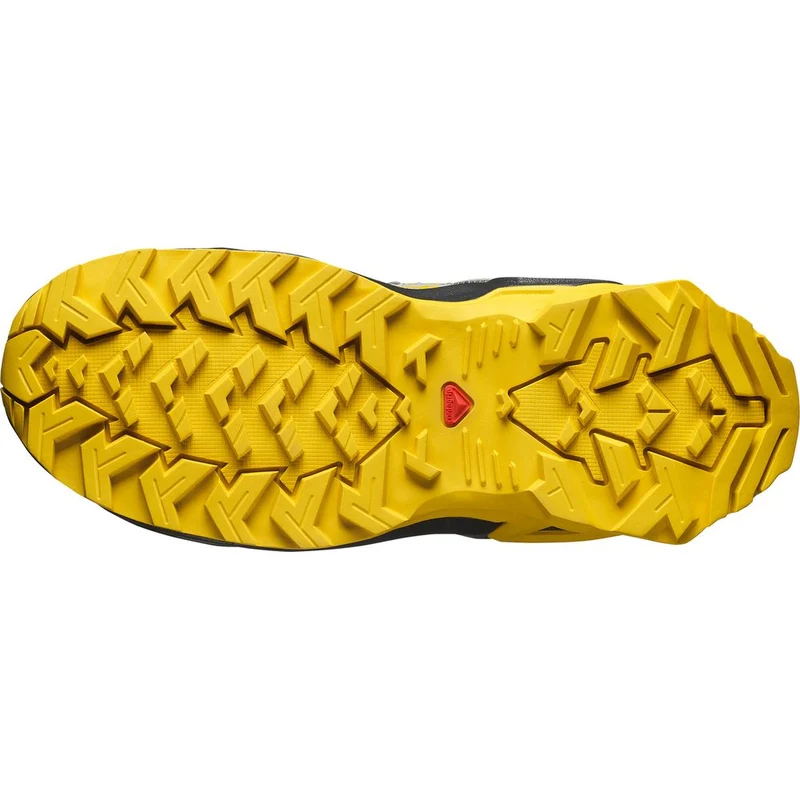 Salomon Shoes X Ultra Mid GTX J Kinder Wanderschuh castlerock black spicy mustard