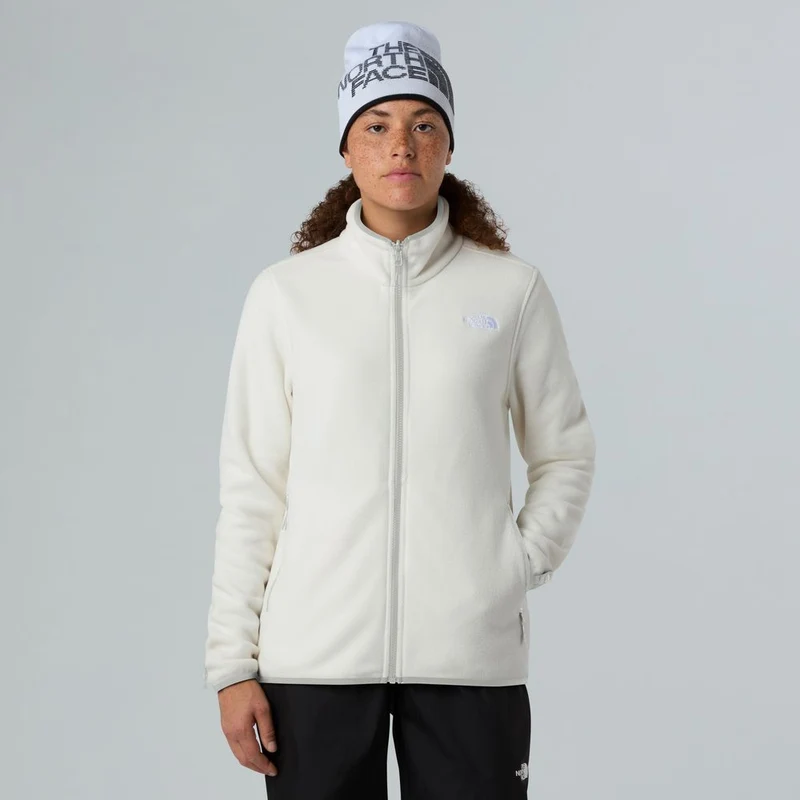The North Face Damen Glacier Fleecejacke white dune