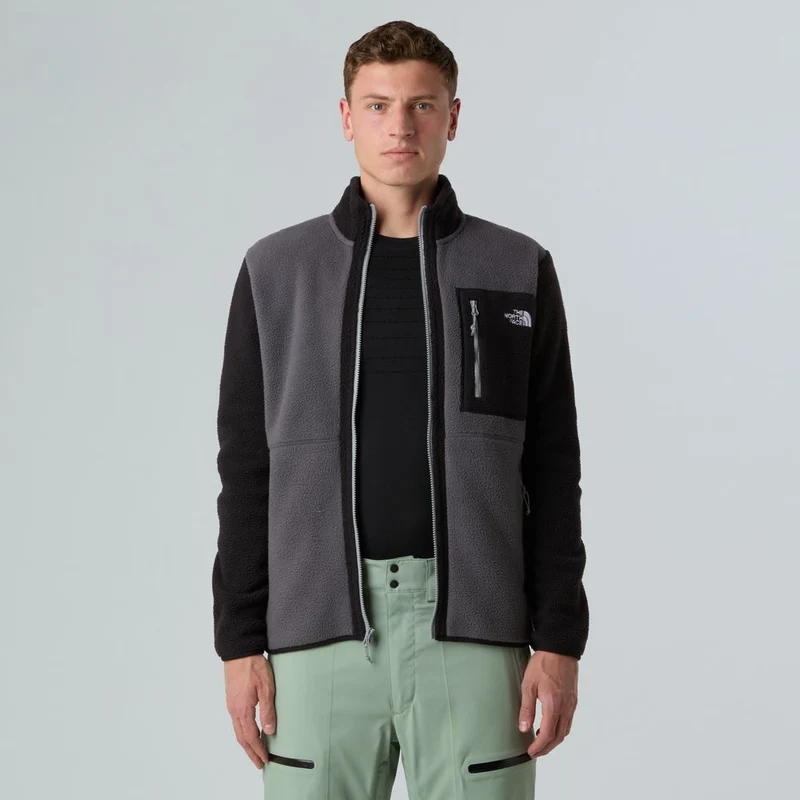 The North Face Herren Yumiori Full Zip Fleecejacke anthracite grey tnf bla