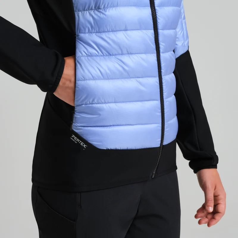 PEAK HYBRID HOODED JACKET WOM.