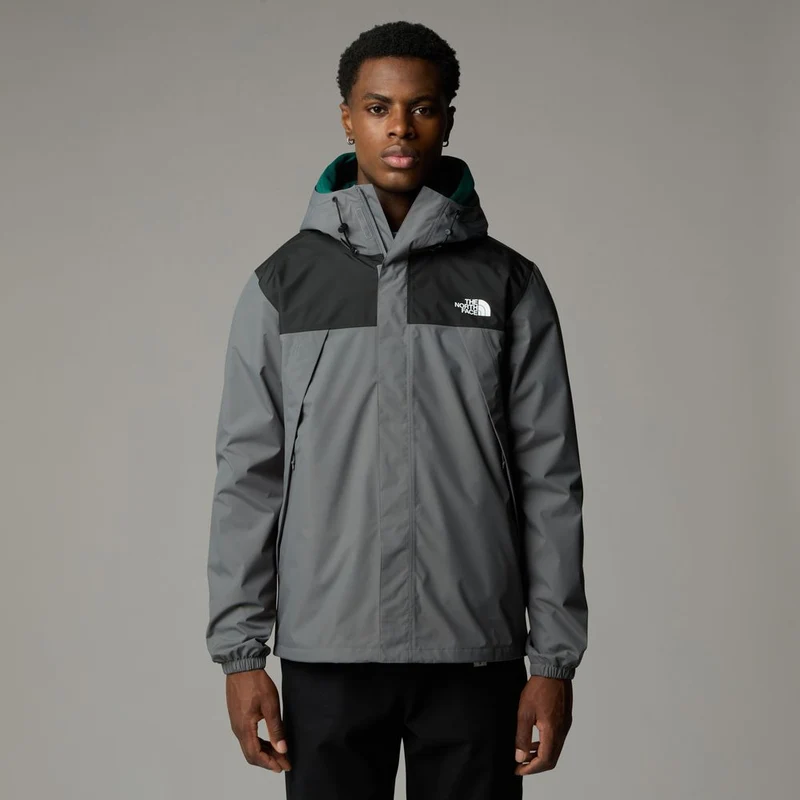The North Face Herren Antora Jacke smoked pearl tnf black