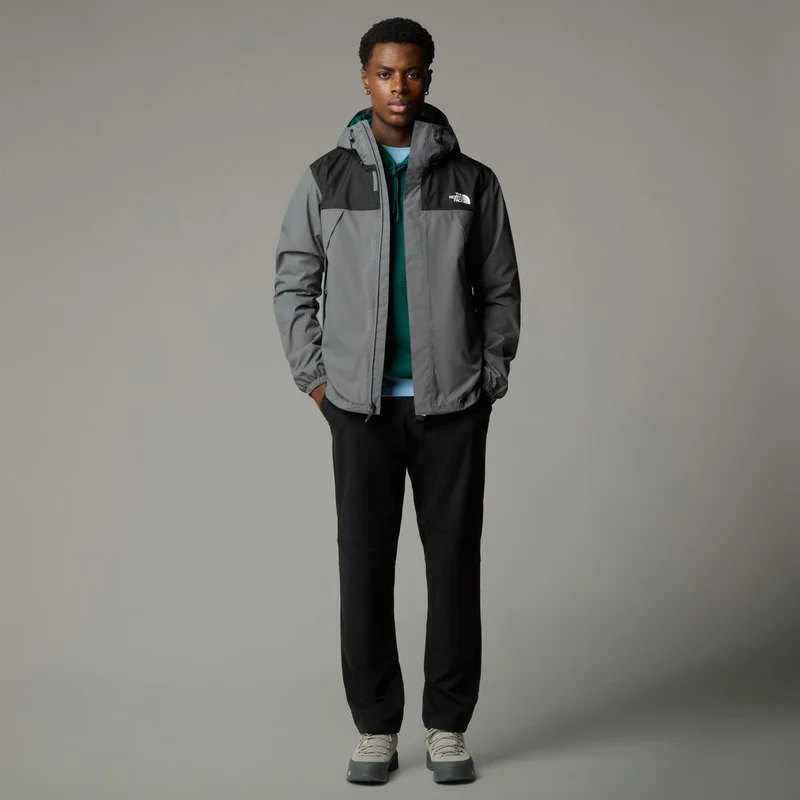 The North Face Herren Antora Jacke smoked pearl tnf black