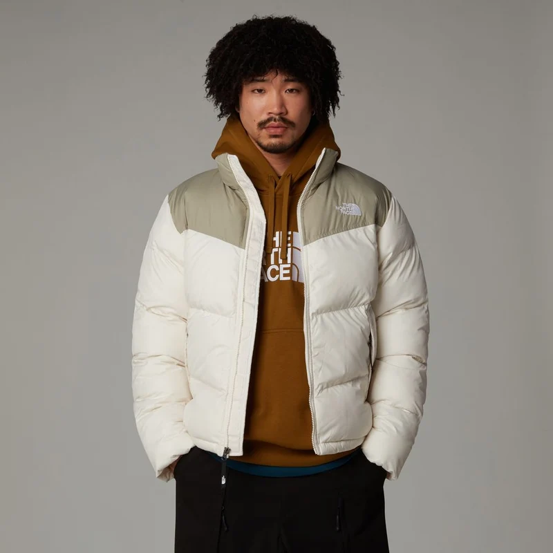 The North Face Herren Saikuru Jacke white dune clay grey
