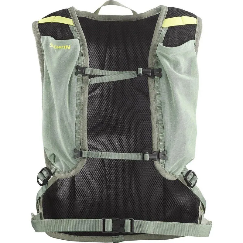 Salomon Cross 8 Trailrunningrucksack green milieu agave green sharp